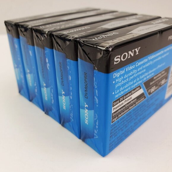 Sony DVC DVM60PRR MiniDV Blank Video Tapes 60 Minute 5 Pack - Picture 7 of 8
